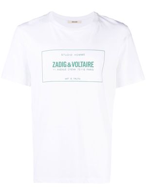 Zadig&Voltaire logo print short-sleeve T-shirt - White