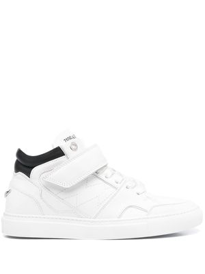 Zadig&Voltaire logo-print touch-strap sneakers - White