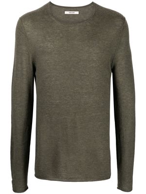 Zadig&Voltaire long-sleeve cashmere top - Green