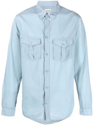 Zadig&Voltaire long-sleeved cotton shirt - Blue
