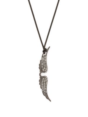 Zadig&Voltaire long wing pendant necklace - Silver