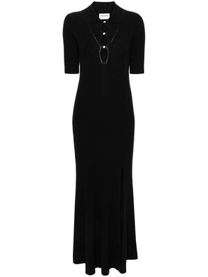 Zadig&Voltaire Lysa ribbed-knit maxi dress - Black