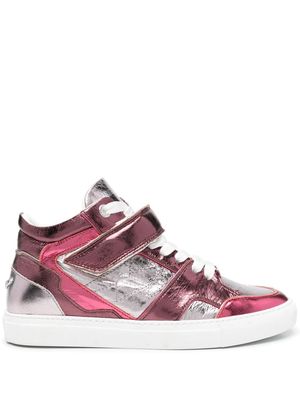 ZADIG&VOLTAIRE Mid Flash lace-up sneakers - Pink