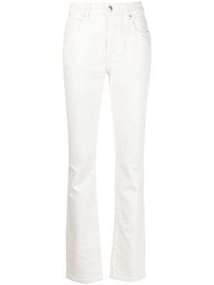 Zadig&Voltaire mid-rise straight-leg jeans - White