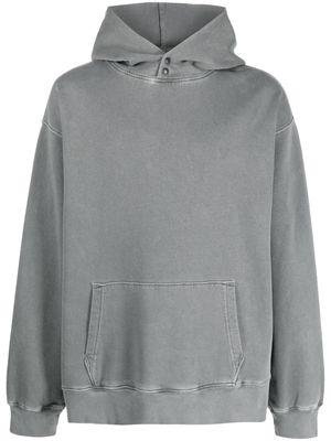 Zadig&Voltaire Nils stamp-effect cotton hoodie - Grey