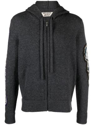 Zadig&Voltaire Oliver zip-up hooded cardigan - Grey