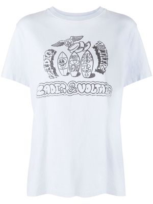 Zadig&Voltaire Omma logo-print T-shirt - Blue