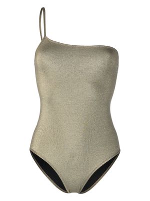 Zadig&Voltaire one-shoulder metallic swimsuit - Gold
