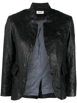 Zadig&Voltaire open-front leather jacket - Black