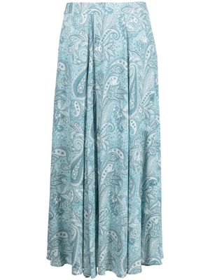 Zadig&Voltaire paisley-print midi skirt - Blue