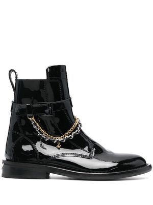 Zadig&Voltaire patent leather ankle boots - Black
