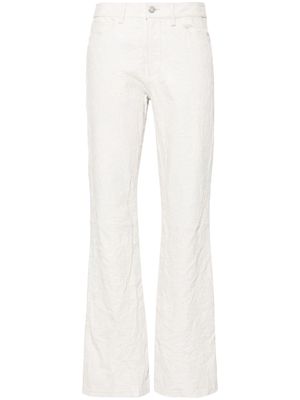 Zadig&Voltaire Pistol Cuir Froisse leather trousers - White