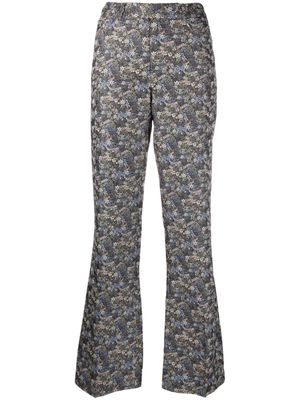 Zadig&Voltaire Pistol liberty flared trousers - Blue