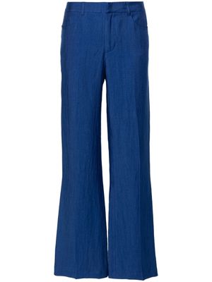 Zadig&Voltaire Pistol mid-rise flared trousers - Blue