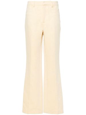 Zadig&Voltaire Pistol mid-rise flared trousers - Yellow