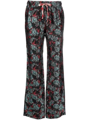 Zadig&Voltaire Pomy jacquard-pattern trousers - Black