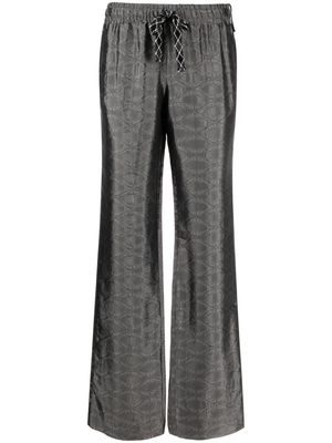 Zadig&Voltaire Pomy patterned-jacquard flared trousers - Grey