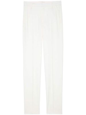 Zadig&Voltaire Prune tapered crepe trousers - White