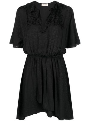 Zadig&Voltaire Rackyla V-neck minidress - Black