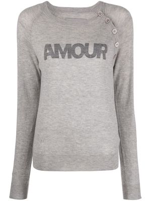 Zadig&Voltaire Regliss cashmere jumper - Grey