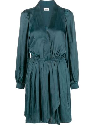 Zadig&Voltaire Remember mini wrap dress - Green