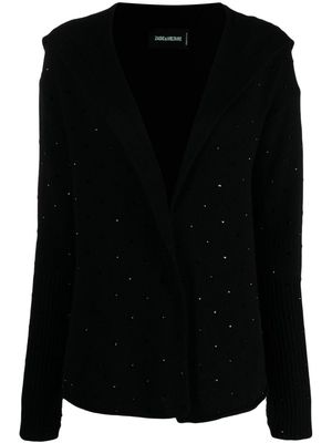 Zadig&Voltaire rhinestone-embellished cashmere cardigan - Black