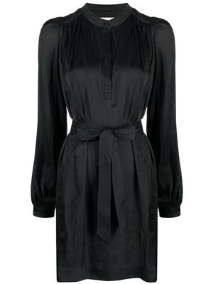 Zadig&Voltaire Ritchin satin-finish shift minidress - Black