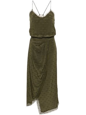 Zadig&Voltaire Rixi silk maxi dress - Green
