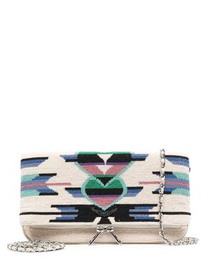 Zadig&Voltaire Rock Folk Beads Clutch Bag - Neutrals