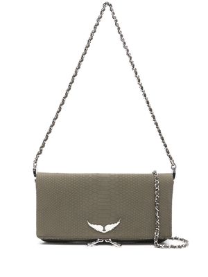 Zadig&Voltaire Rock Soft clutch bag - Green