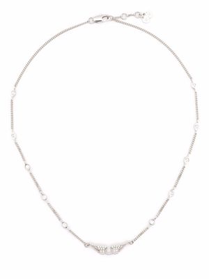 Zadig&Voltaire rock wing-embellished necklace - Silver