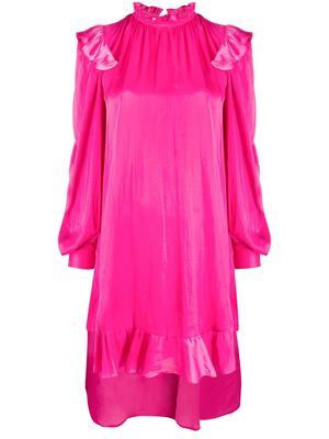 Zadig&Voltaire ruffle-trimmed shift dress - Pink