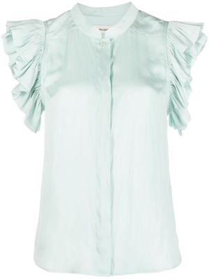 Zadig&Voltaire ruffled-sleeve blouse - Blue