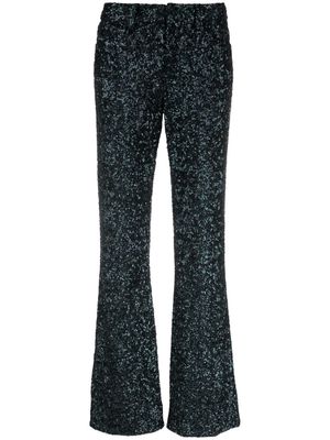 Zadig&Voltaire sequin flare trousers - Green