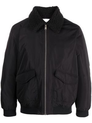 Zadig&Voltaire shearling-collar bomber jacket - Black