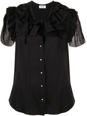 Zadig&Voltaire short-sleeve button-fastening blouse - Black