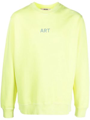Zadig&Voltaire Simba slogan-print cotton sweatshirt - Yellow