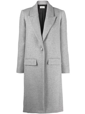 Zadig&Voltaire single-breasted coat - Grey