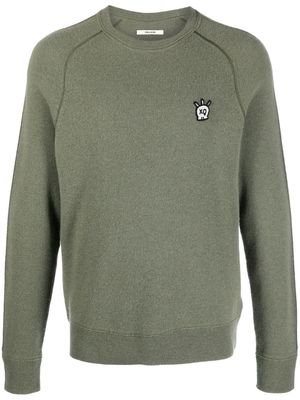 Zadig&Voltaire skull patch detail sweater - Green
