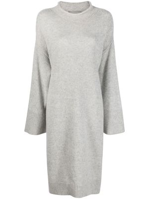 Zadig&Voltaire slit-detail knitted dress - Grey