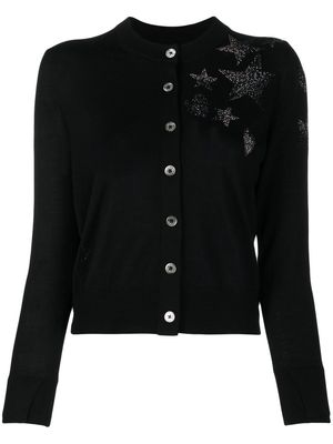 Zadig&Voltaire star-detail button-up cardigan - Black