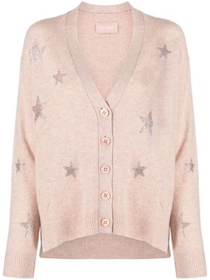Zadig&Voltaire star-embellished cashmere cardigan - Pink