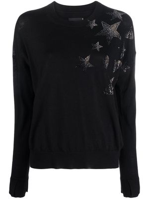 Zadig&Voltaire star-embellished merino jumper - Black