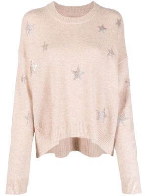 ZADIG&VOLTAIRE star-print long-sleeve jumper - Pink