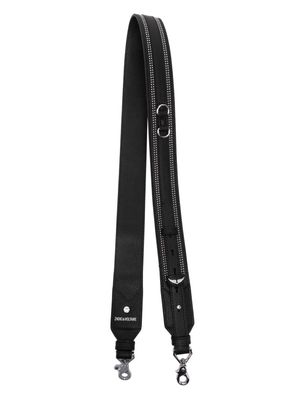 Zadig&Voltaire stud-embellished leather shoulder strap - Black