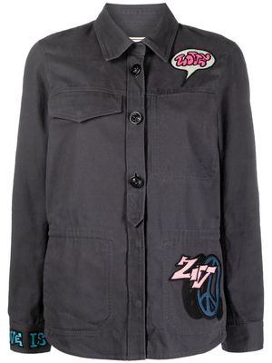 Zadig&Voltaire Tackl embroidered shirt - Grey