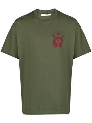 Zadig&Voltaire Teddy Skull XO-print cotton T-shirt - Green