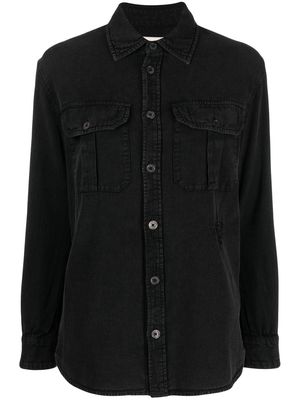 Zadig&Voltaire Teros logo-embroidered shirt - Black