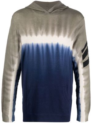 Zadig&Voltaire tie-dye cashmere hoodie - Blue