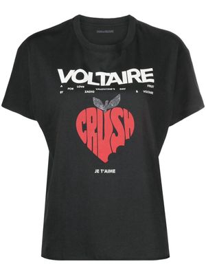 Zadig&Voltaire Tommer Concert Crush cotton T-shirt - Grey
